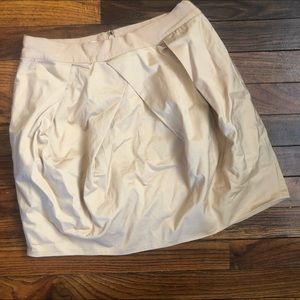 Khaki J.Crew Tulip Mini Skirt